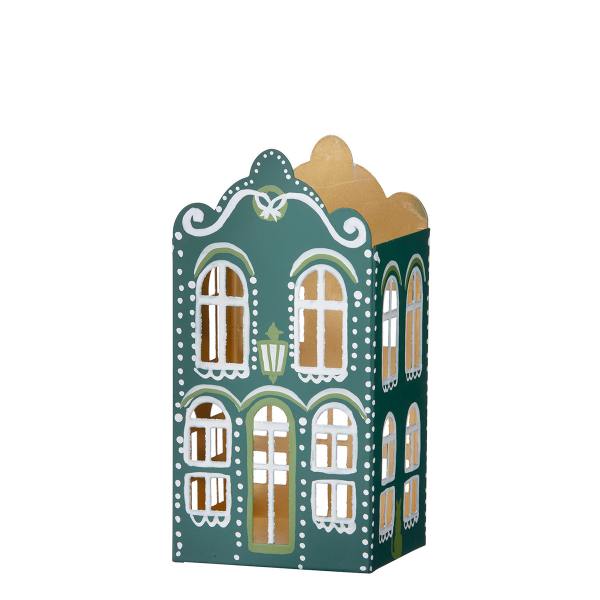 bungalow dk lichthaus bemaltes lebkuchen metall haus  wunderschoen-gemacht