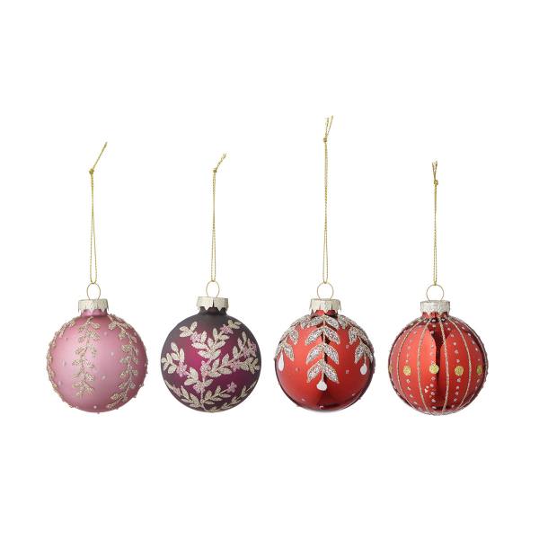 bungalow dk christbaumkugeln boho rote muster seraphim wunderschoen-gemacht