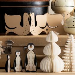 bungalow dk papier honeycomb pinguine  wunderschoen-gemacht