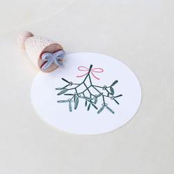 perlenfischer stempel mistelzweig wunderschoen-gemacht
