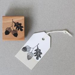 perlenfischer stempel eichel mit blatt wunderschoen-gemacht